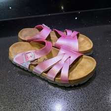 Birkenstock Betula Pink Strappy Slip On Sandals UK 4 Eur 37 Betula 