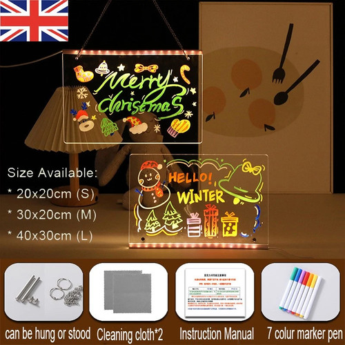 Led note board with - board,