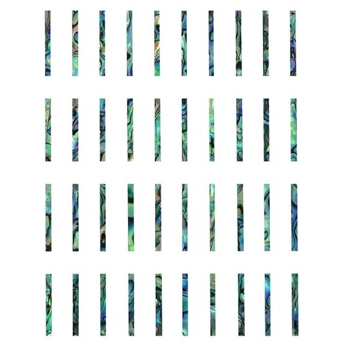 40x abalone x1 - 40x, 7/8"x5/64"x1/16"