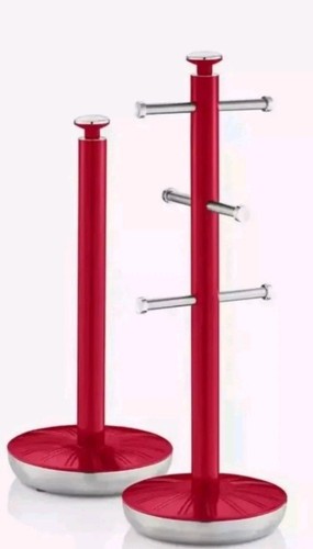 Swan retro red towel pole - , mug