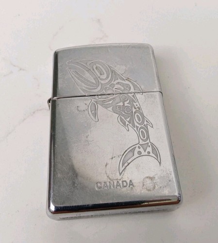 Vintage zippo chinook salmon - vintage,