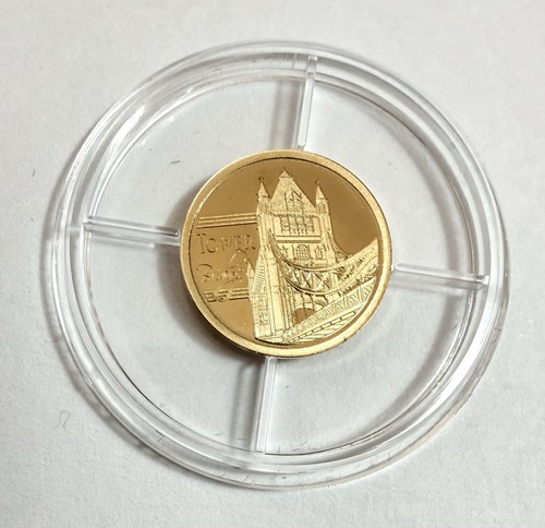 Solid gold coin tower bridge - solid,