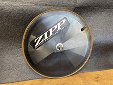 Zipp 840 Rear Carbon Fiber Disc Wheel 650C Tubular New Bearings 9/10 Speed