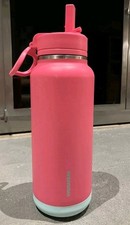 Hydrapeak 32oz Sport Insulated Water Bottle With Straw Lid Pink hot or cold gym 