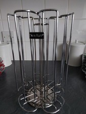 Tassimo Bosch 52 Pod Coffee Holder – Rotating T-Disc Capsule Rack Chrome