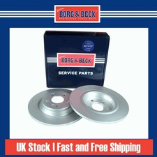 2x Brake Discs Solid For