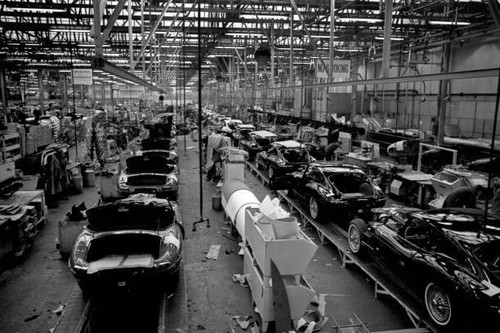 The type jaguar car assembly - type,
