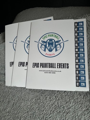 Paint ball tickets - paint,