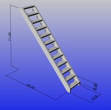Model boat fitting - Ladder /
