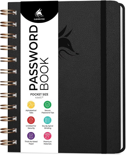 Clever fox password book - clever, mini