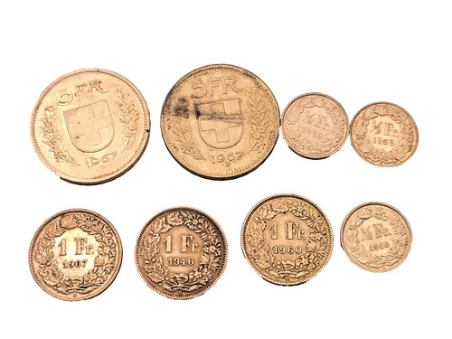 Swiss silver coin lot - lot, –