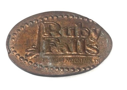 Elongated souvenir penny ruby - souvenir,