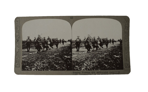 Ww1 stereoview german soldiers - german,