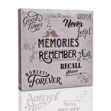 Large Photo Album Slip In Pockets 3-Ring Binder Holds 6x4" / 15*10cm 500 Photos