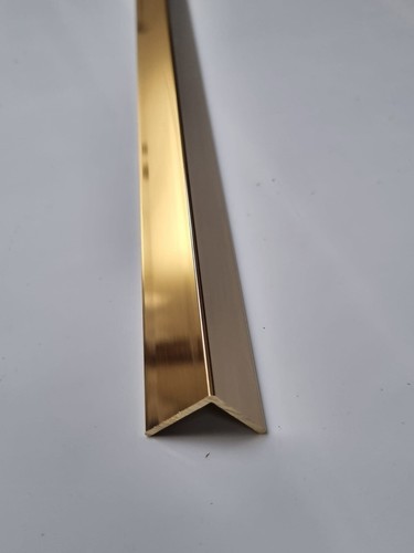 Brass angle shaped mirror - angle,