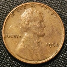 1952 Lincoln Wheat Cent •