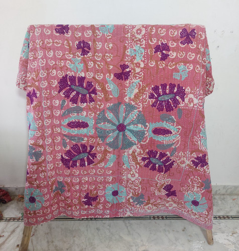 Vintage kantha quilt - vintage, handmade