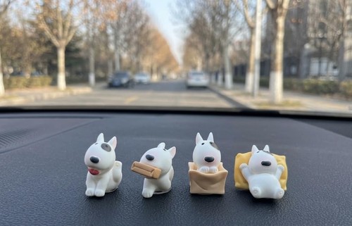 Bull terrier car dashboard - bull,