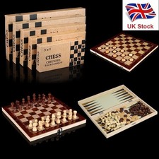 UK Stock 3 in 1 chess Checkers