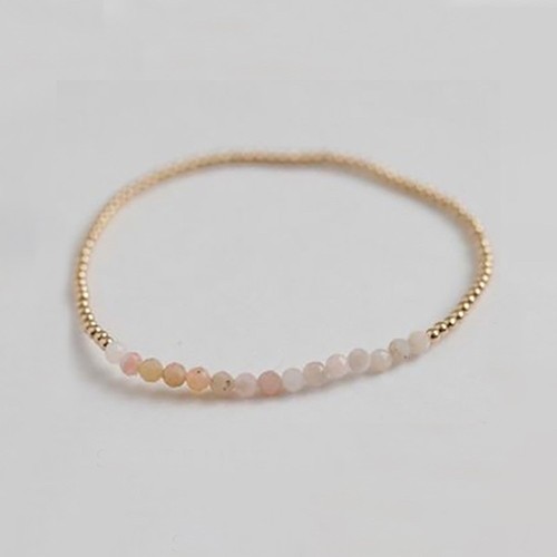Natural stone bracelet - stone, 18k