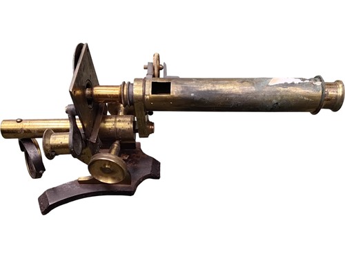 Antique brass theodolite - brass,