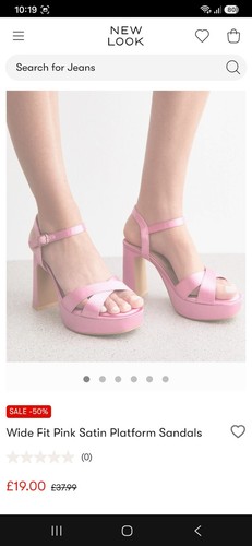 Newlook wide fit pink - fit, platform