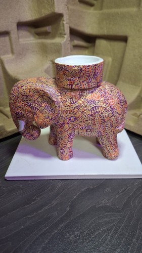 Vintage elephant tea light - vintage,