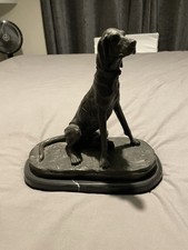 One Of A Pair Of Dog Statues (There Are Two Of These Which Can Be Sold Together)