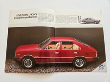 HYUNDAI PONY SALES BROCHURE