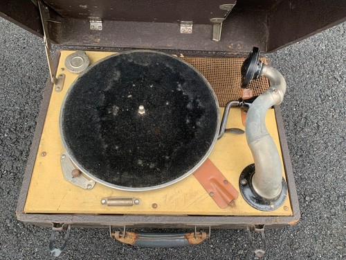 Antique wind phonograph - antique,