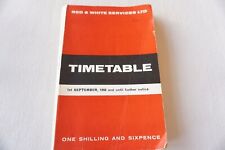 1968 Red & White Services Bus & Railway Timetable Wales Newport Cardiff Swansea