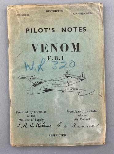 Havilland venom b 1 - venom, f.b.1