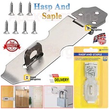 Hasp and staple clasp - and,