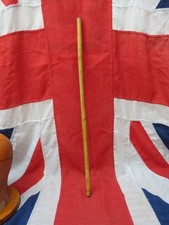 c.WWII British / Indian / Commonwealth Army Military Bamboo Swagger Stick Cane