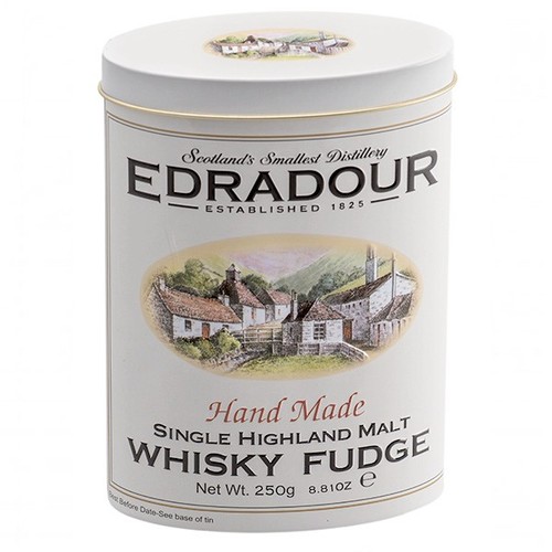 Edradour malt whisky fudge tin - malt,
