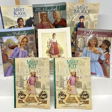 8 BOOKS American Girl MEET Josefina Felicity Molly Kaya Elizabeth Nellie Kit x2