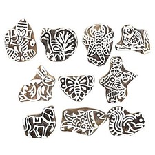 Wooden Printing Stamp Blocks