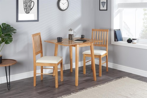 Drop leaf table - leaf, chairs