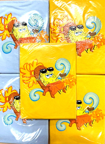 Navy orange boys spongebob - navy,