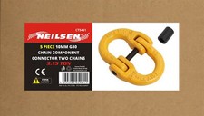 5pc 10mm Grade 80 Lifting Chain Component Connector Tow Chains