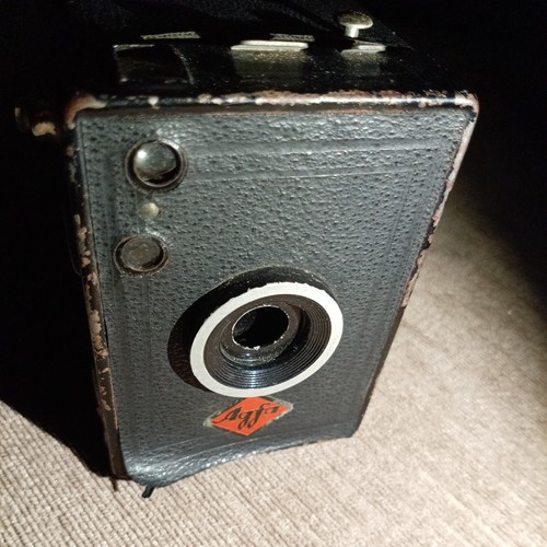 Vintage agfa tin box camera - agfa,