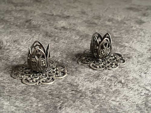 Pair vintage silver - pair,