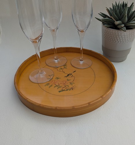 Vintage round chinese bamboo - round,