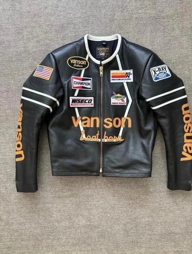 Vanson leather motorcycle - leather,