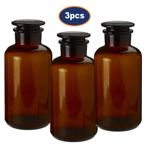 3pcs apothecary glass bottle - apothecary,