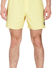 Volcom Lido Solid Trunk 16 Elasticated Boardshorts in Dawn Yellow for men