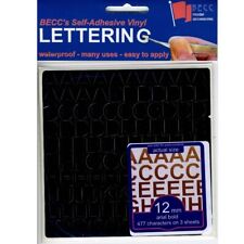 BECC Black Vinyl Lettering &