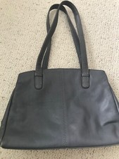 Bolla bag - leather tote / Shoulder Bag Grey Leather