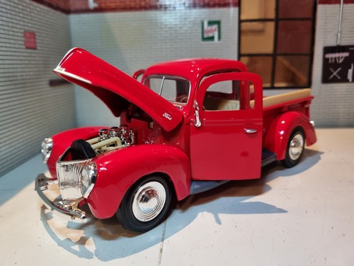 Ford pickup truck 1940 red - ford,