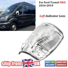 For Ford Transit Mk8 2014-2019 Wing Mirror Clear Indicator Lens Shell Left Side